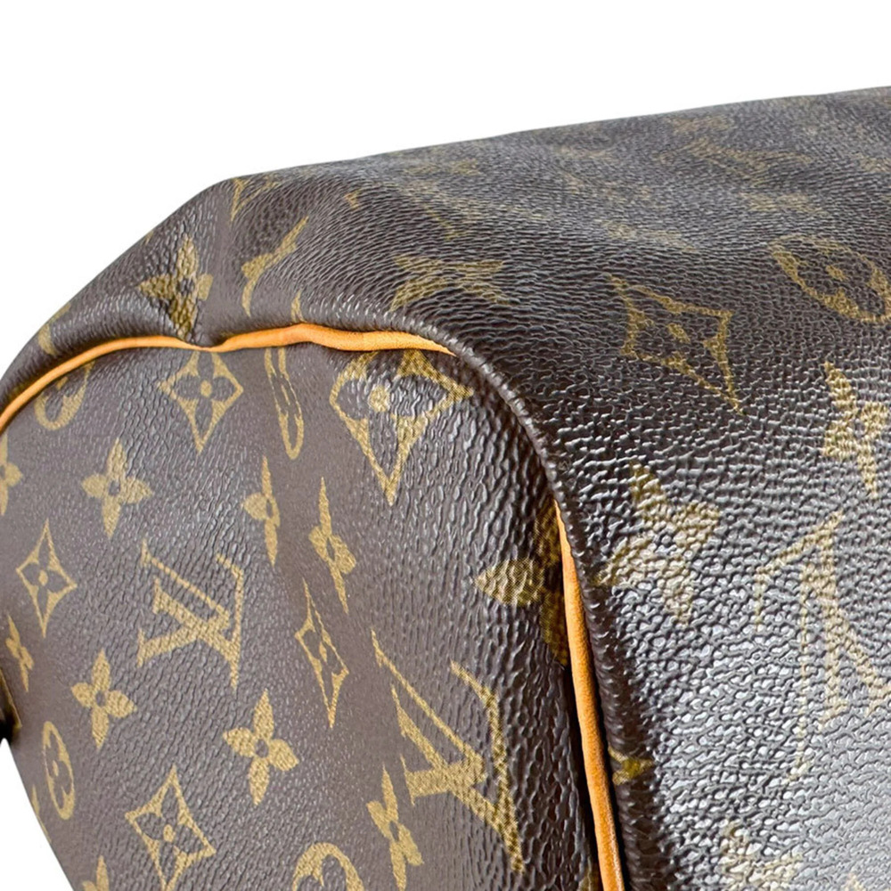 LOUIS VUITTON Brown Monogram Canvas Speedy 30 Bag - Picture 8 of 14
